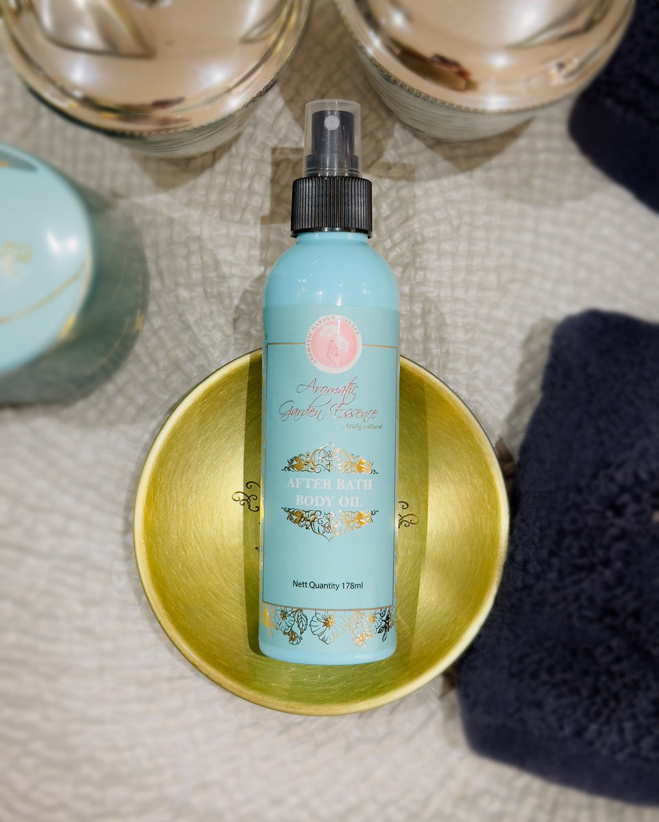 AGE After Bath Body Oil For Dry Skin Aromatic Garden Essence