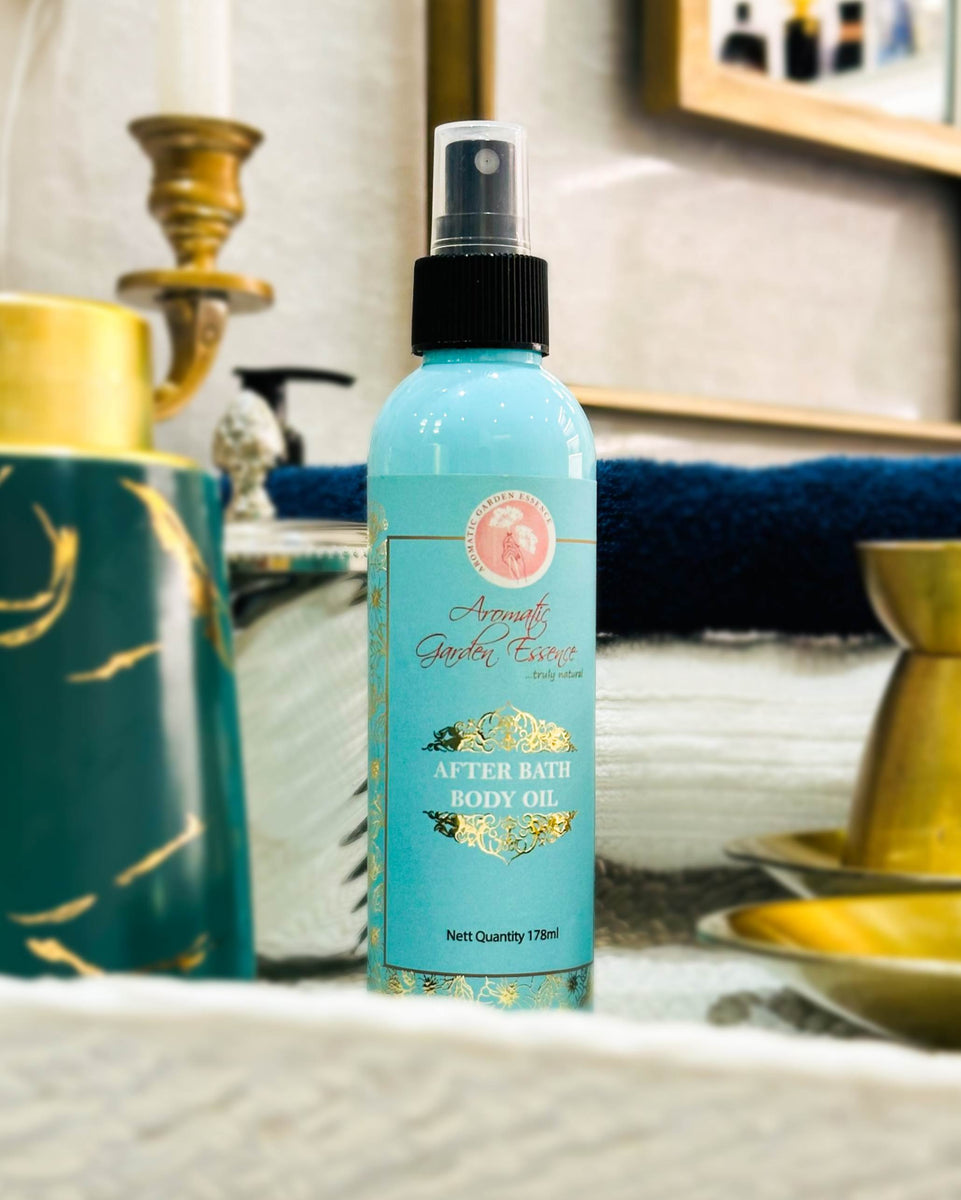 AGE After Bath Body Oil For Dry Skin Aromatic Garden Essence
