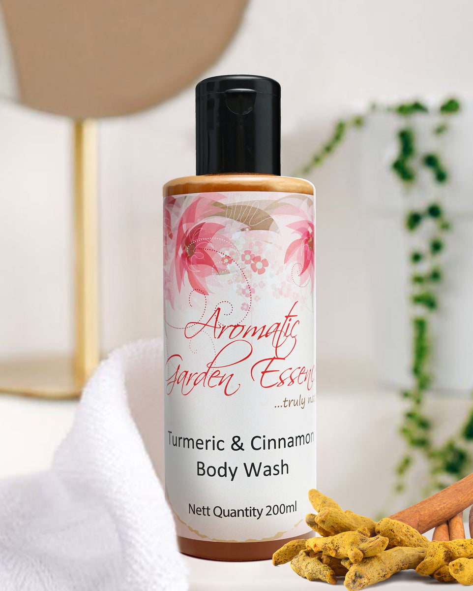 AGE Turmeric & Cinnamon Body Wash & Shower Gel Online Aromatic Garden