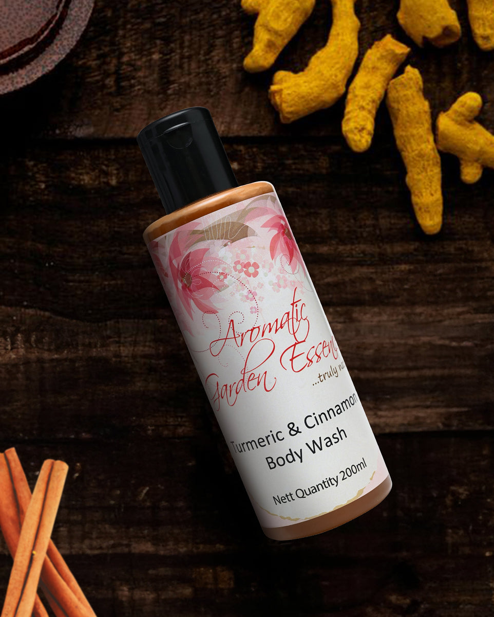 AGE Turmeric & Cinnamon Body Wash & Shower Gel Online Aromatic Garden