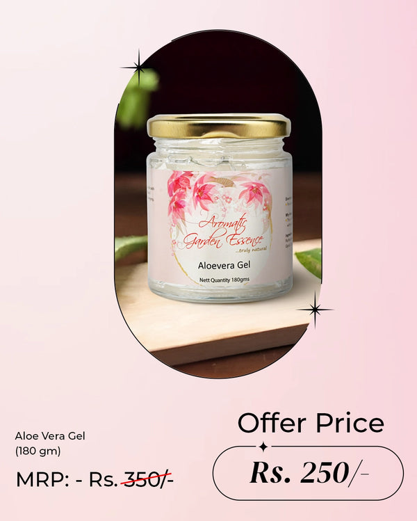 AGE Aloe Vera Gel For Face & Hair | Hydrates & Heals Skin