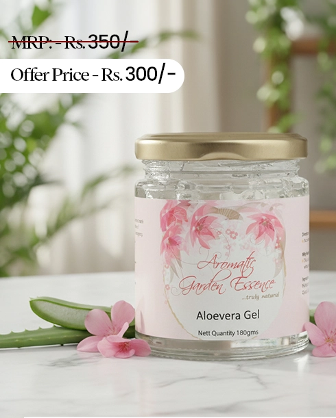 AGE Aloe Vera Gel For Face & Hair | Hydrates & Heals Skin