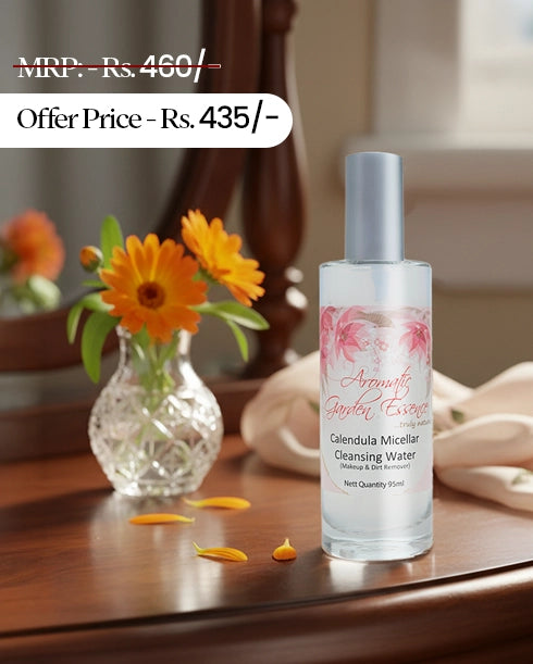 AGE Calendula Micellar Cleansing Water | Ideal for All Skin Types, Makeup & Dirt Remover