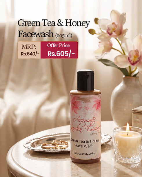 AGE Natural Green Tea & Honey Facewash | For All Skin Types