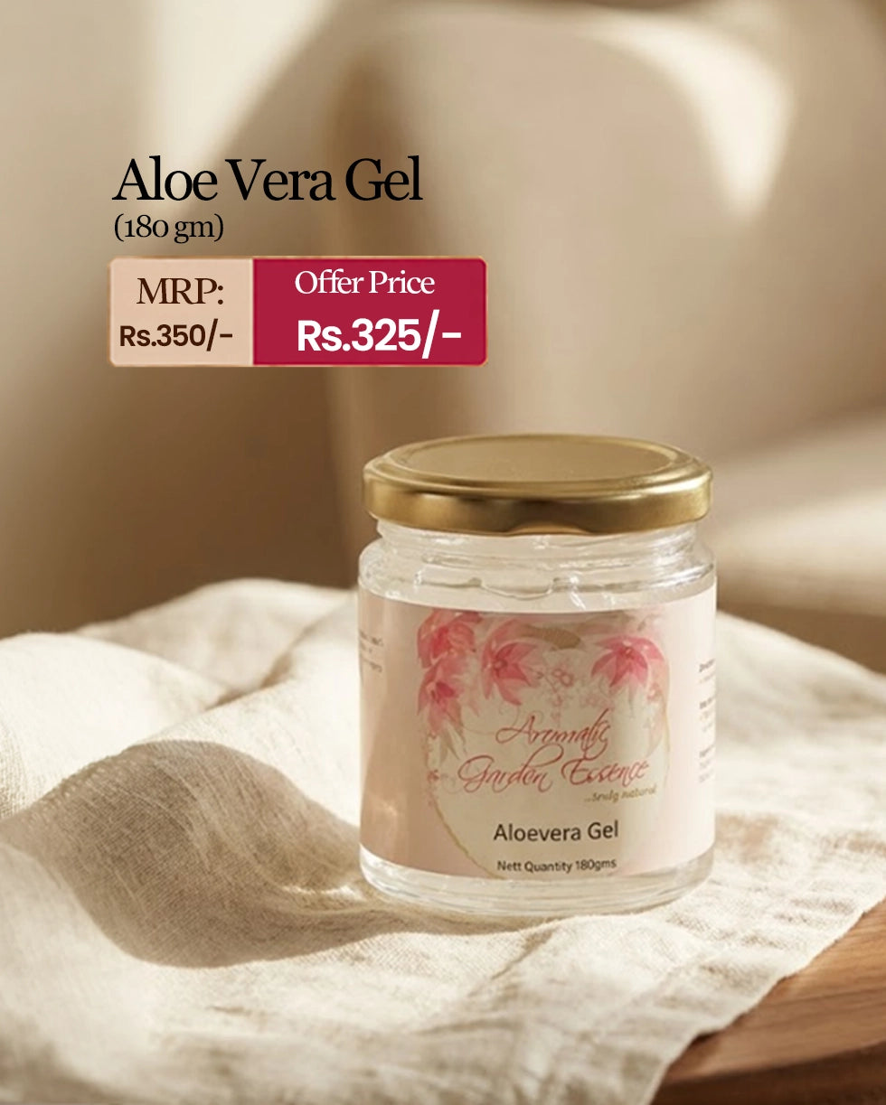 AGE Aloe Vera Gel For Face & Hair | Hydrates & Heals Skin