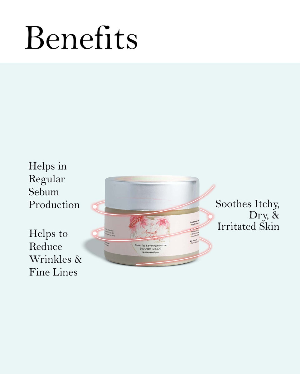 AGE Green Tea & Evening Primrose Day Cream For Glowing Skin – Aromatic ...