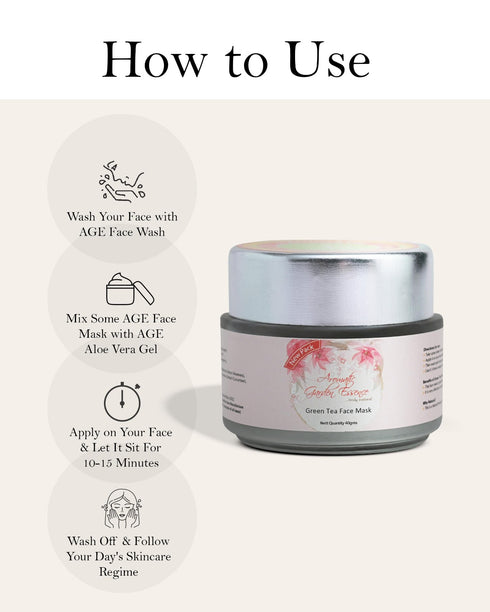 AGE Green Tea Face Mask For Oily and Normal Skin