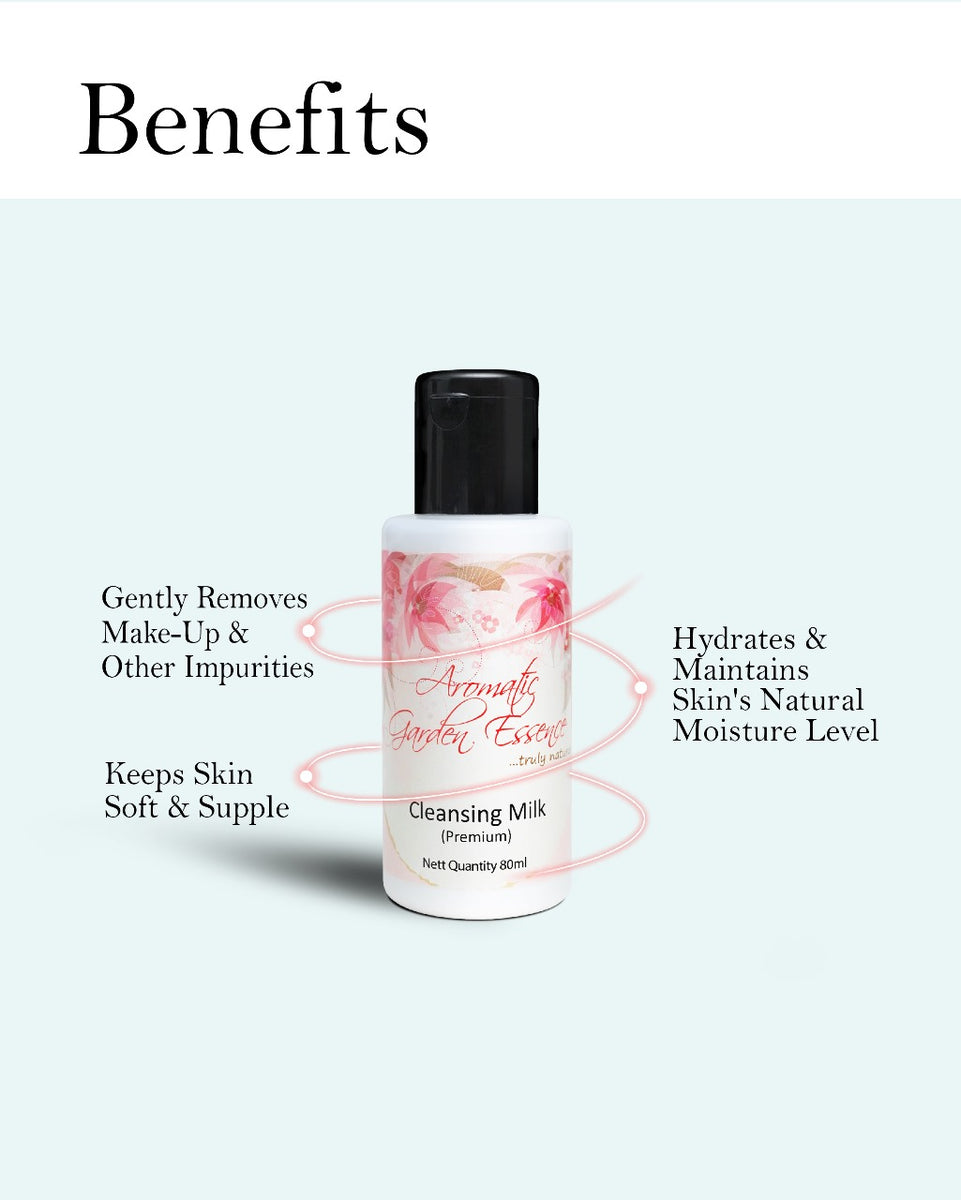 AGE Deep Cleansing Milk for Face Removes Makeup Aromatic Garden Essence