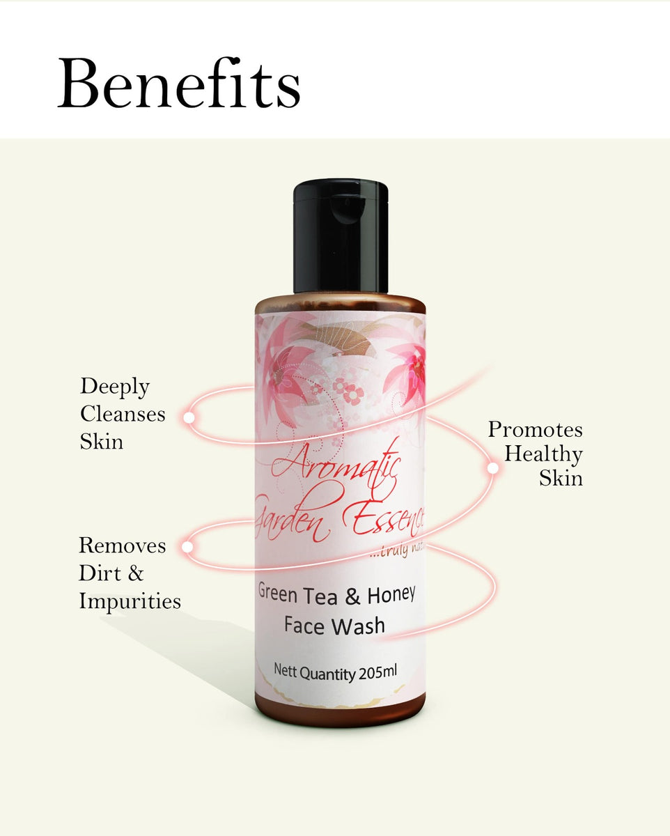 AGE Natural Green Tea & Honey Facewash for All Skin Types Aromatic