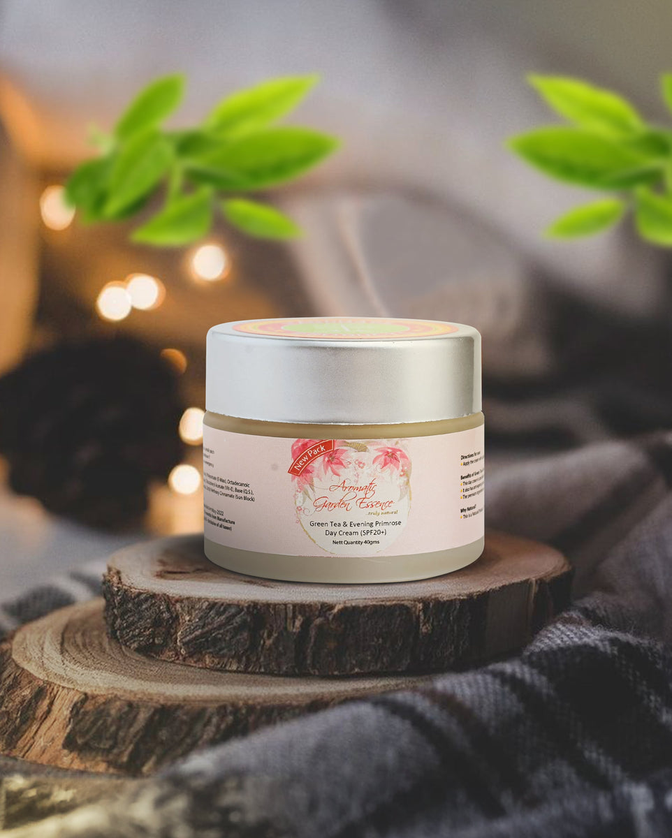 AGE Green Tea & Evening Primrose Day Cream For Glowing Skin – Aromatic ...