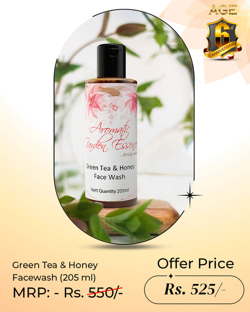 AGE Natural Green Tea & Honey Facewash | For All Skin Types