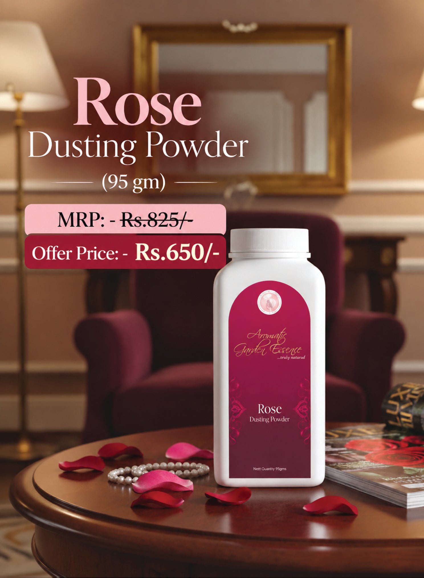 AGE Rose Dusting Powder (95 gm)