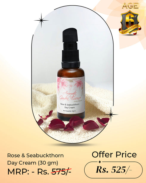AGE Rose & Seabuckthorn Day Cream | For Glow and Hydration