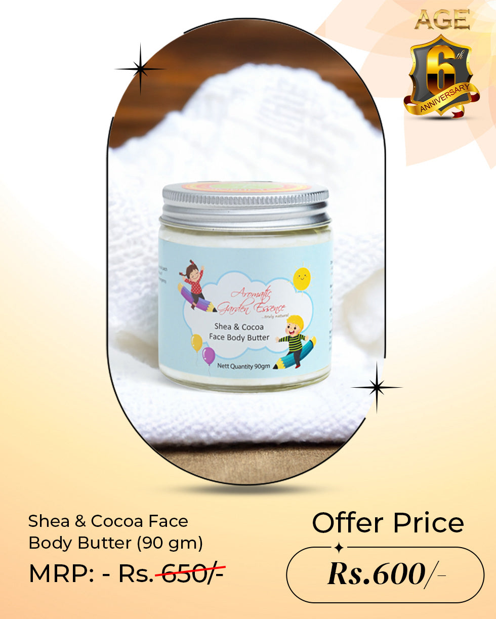 AGE Shea & Cocoa Face Body Butter | With Almond, Cocoa & Shea