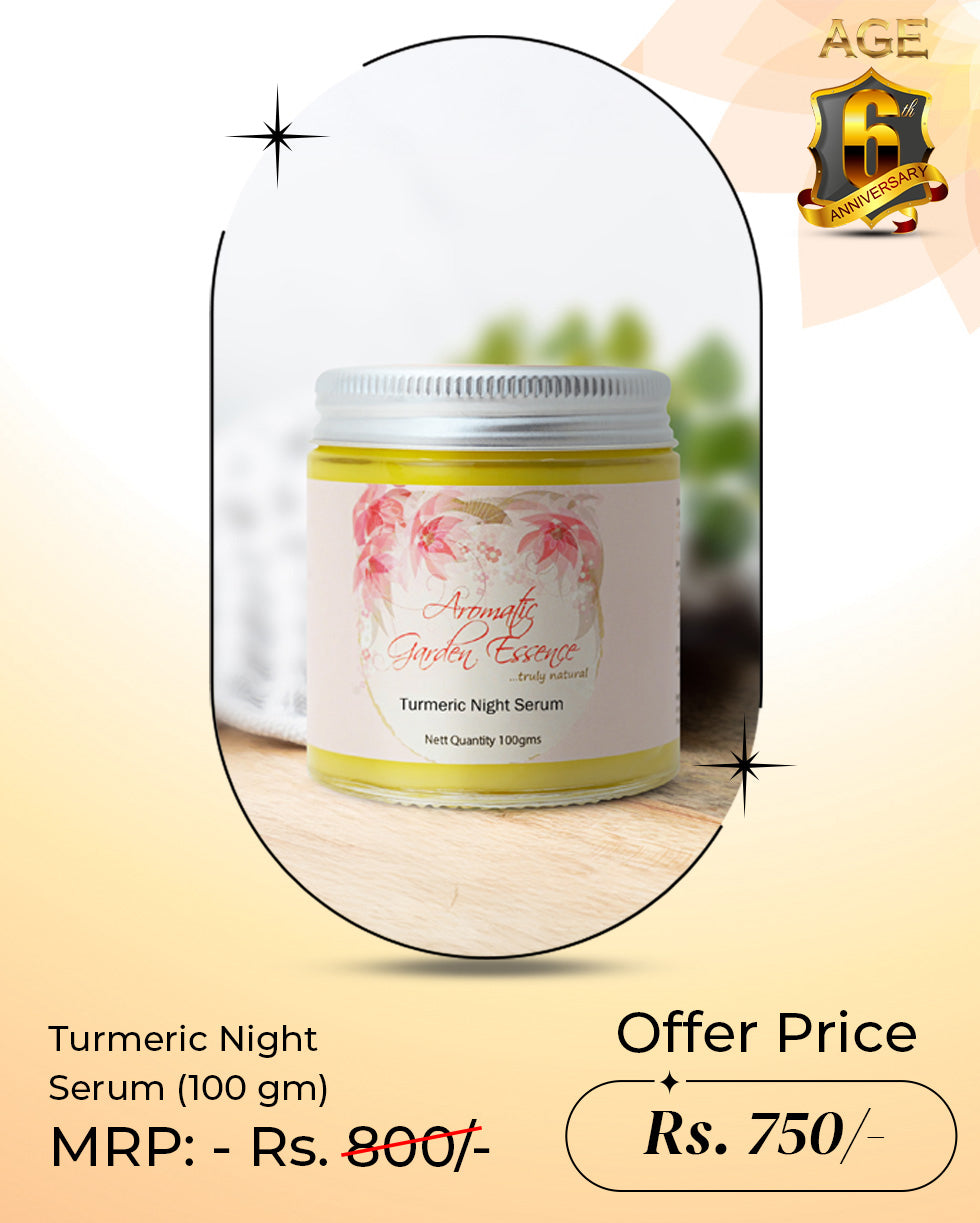 AGE Turmeric Night Serum For Youthful Glowing Skin