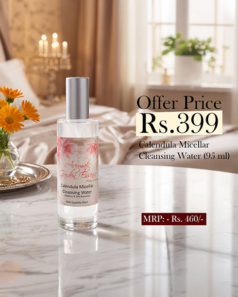 AGE Calendula Micellar Cleansing Water | Ideal for All Skin Types, Makeup & Dirt Remover