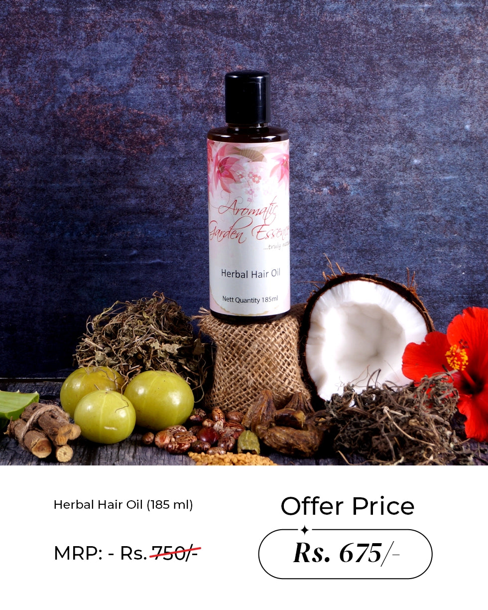 AGE Natural Herbal Hair Oil For Long and Thick Hair