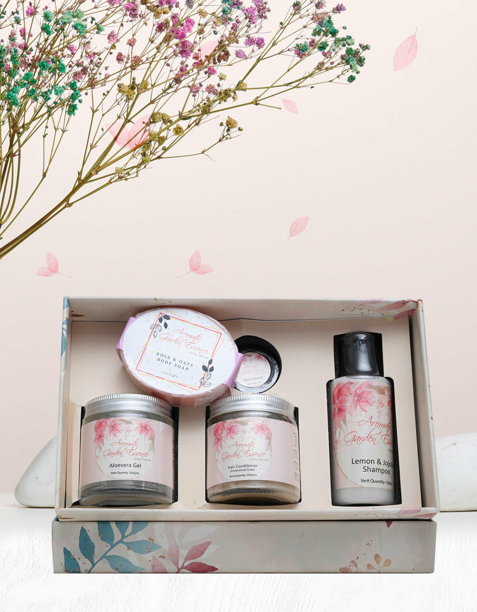 AGE Premium Skin Hair & Body care Products Gift Set of 5 For Women